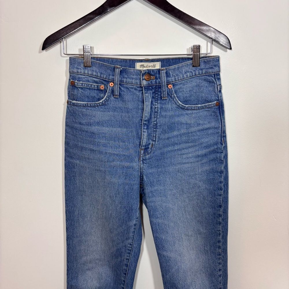 Madewell Classic Straight Jeans in Nearwood Wash Size 24 M3520 - Picture 7 of 16